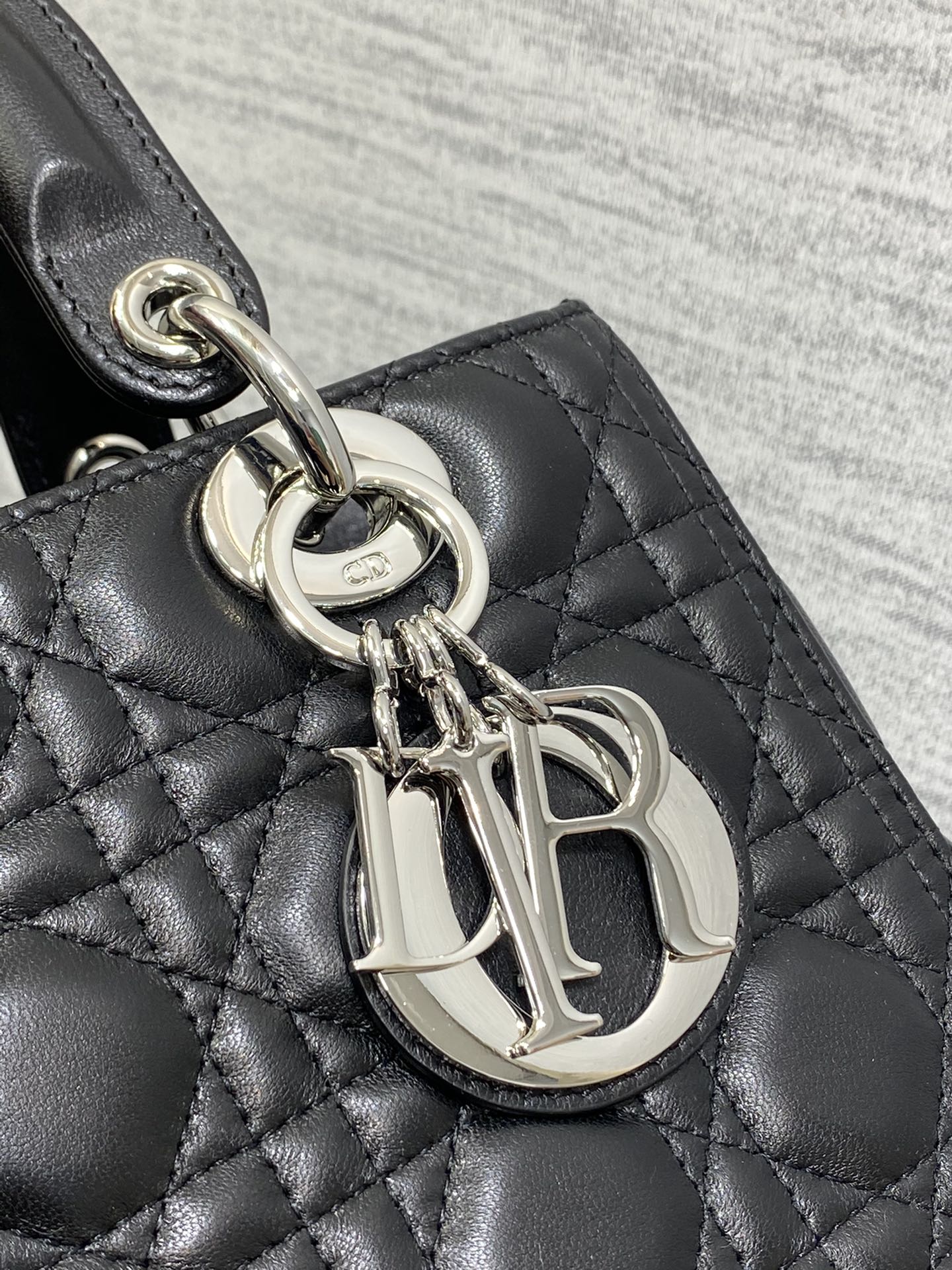 Medium Lady Dior Bag Black Cannage Lambskin